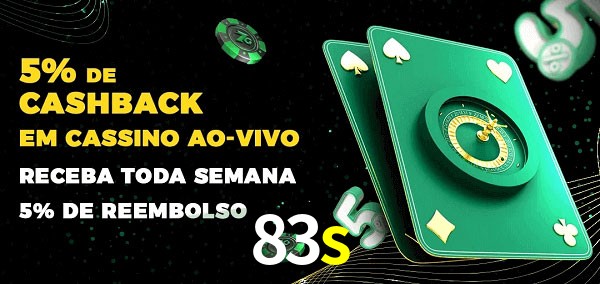 Promoções do cassino ao Vivo 83s